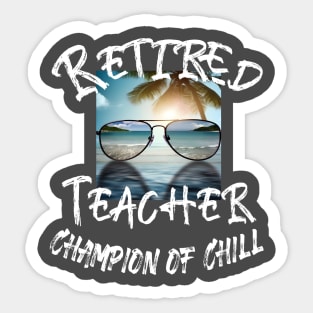 Retired Teacher Sticker